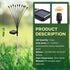 Solar Garden Lights - 20 LED Firefly Outdoor Lights, Waterproof for Christmas Yard Patio Pathway Decoration (2 Pack)