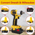 DM18D Converter for DeWalt 18v to 20v Battery Adapter,for Milwaukee M18 18v Batteries Adapter, Convert to DC9096,fit for DeWalt 18v XRP Ni-Cad Cordless Tool,Upgraded Version of DCA1820,with USB port