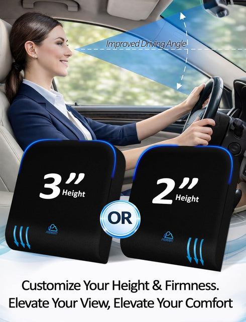 PRIMART Tailbone Adjustable Memory Foam Seat Cushion, Custom Height & Firmness, Ergonomic Office Chair Cushion