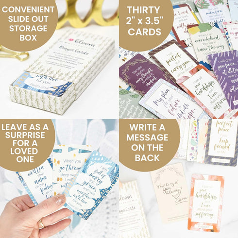 bloom daily planners Writefully His Prayer Card Deck (Pack of 30) - Inspirational Bible Verses for Women