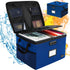 DEEGO Fireproof Document Box, Water-Resistant File Organizer Box with Lock, Portable Document Safe for Home Office