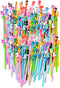 YYaaloa 140pcs Cute Cartoon Gel Ink Pens, 0.5 mm Black Ink Assorted Styles, Fun Kawaii Pens for Kids, Office