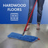 O-Cedar Hardwood Floor 'N More Mop with 1 Extra Refill, Microfiber Mop, Use Wet or Dry, Red