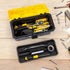 14 Inch 2-Layer 16lb Tool Box with Lock, Heavy-Duty Organizer with Removable Tray, Liftable Lid for Small Parts