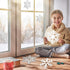 Zonon 45 Pieces Snowflake Cutouts - Winter Christmas Paper Decorations with Glue Point Dot for Home Class Office Decor