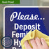 10x7 Inches, 4 Please Deposit Feminine Hygiene Products In This Container Sign, Mil Vinyl Decal Stickers Weather