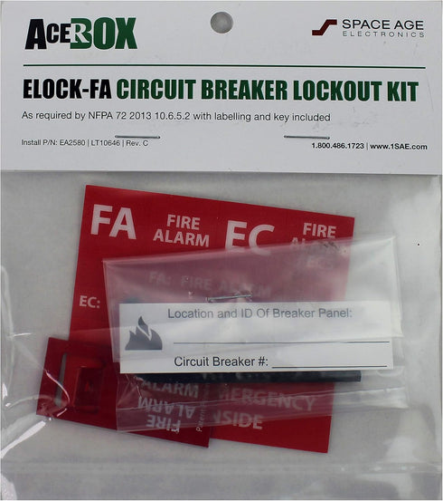 Space Age EClips ELOCK-FA E-Series Fire Lockout Kit