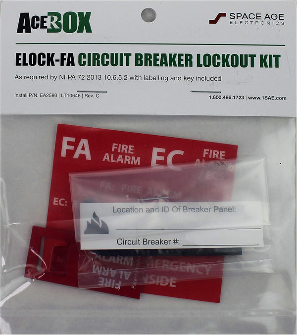 Space Age EClips ELOCK-FA E-Series Fire Lockout Kit