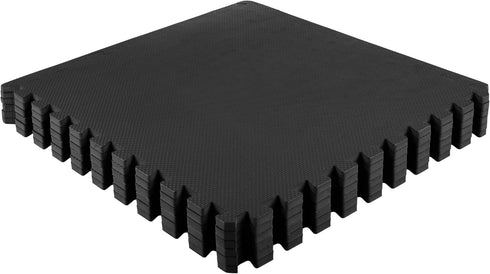 6-Pack 24 EVA Foam Mat Tiles - SQ FT of Interlocking Padding for Garage, Playroom, or Gym Flooring - Exercise Mat