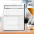 Hourly Planner Notepad, 50 Page Planning Pad w/Appointment Time Block, 8.5 X 11, A4 Sheets for Office Work Schedule