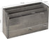 MyGift Rustic Gray Solid Wood Office Desk Organizer, 5 Slot Wooden Mail Sorter with Pull Out Drawer