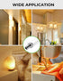 2W E12 LED Night Light Bulb, Mini Type B C7, 25W Equivalent, Warm White 3000K, 120V E12 Edison Screw, Non-Dimmable,