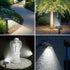 Latband 4 Pack IP68, 2 1, Solar Spot Lights Outdoor Waterproof Auto On/Off Bright Solar Powered Spotlights with Wall