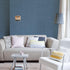 Blue Linen Peel and Stick Wallpaper for Cabinets Countertops Waterproof Grasscloth Textured Self Adhesive 78.7in