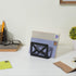 MyGift Black Metal Desktop Mail Holder, Cutout Envelope Design, Home and Office Desk Letter Organizer