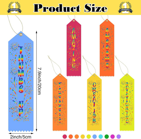 Award Ribbons Bulk Participant Ribbons for Prizes Fun Award Ribbons Honorable Mention Set for Kids Competition Sports