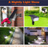 IP65 40 On/Off,3 2 Pack LEREKAM Solar Spot Lights, Waterproof LEDs Landscape Spotlights,USB & Solar Powered Wall Lights