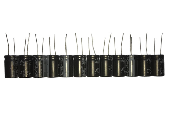 47uF 400V 16X25 +/-20% +105? 12 PCS Aluminum Electrolytic Capacitors