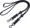 Wisdompro 2 Pack of 23 inch Durable Round Cord Lanyard - Heavy Duty with Safety Breakaway Buckle, Black