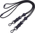 Wisdompro 2 Pack of 23 inch Durable Round Cord Lanyard - Heavy Duty with Safety Breakaway Buckle, Black