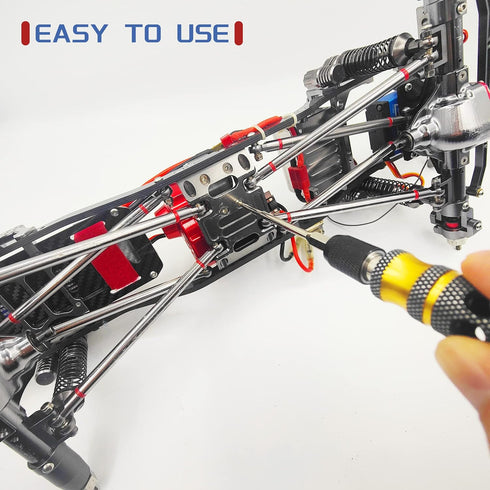 4 in 1 RC Model Repair Tools Kit - 1/4" Drive Hex Driver Bit Set 1.5mm 2.0mm 2.5mm 3.0mm Allen Wrench Keys for Electric