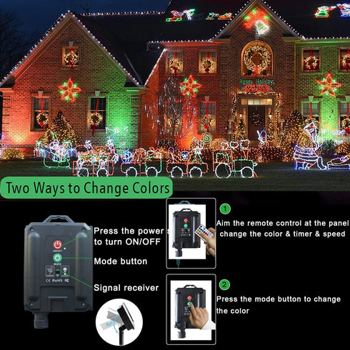 LitHome 33 18 100 FT Solar Rope Lights Outdoor Waterproof, Colors Changing LED Rope Lights for Outside with Remote
