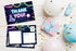 Disfuco Set 20 (A05) Birthday Thank You Postcards, Neon Roller Skating Thank You Cards for Kids Girls Boys Birthday