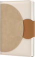 CAGIE Lined Journals for Writing Leather Journal for Women with Buckle Closure, 192 Pages 100 GSM, 5.9"x8.5", Brown