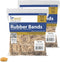 Upgrade Office Supply UPG23710PK2 Rubber Bands, Size #10 (1-1/4 x 1/16"), 4 oz. Bags (2 Pack), Natural Crepe