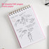 Yoment Top Spiral Notebooks, 6" x 8.5", College Ruled, 160 Lined Pages, Waterproof Cover, Pink