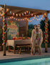 8.5Ft Summer 10L Summer, Beach Themed Lights, LED Flips Flops String Lights Plug in for Indoor and Outdoor Holiday Luau