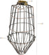 Bronze Long Metal Wire Light Cage Guard for Pendant Lamps - Customizable Design