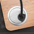 4 Pack 2 Inch Metal Desk Grommet, Brushed Silver Wire Organizer