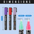Loddie Doddie Liquid Chalk Markers, Dust Free Chalk Pens, 6mm Reversible Bullet & Chisel Tip, Pack of 16