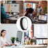 Aeaocvo 2 2.2 Inch PCS Desk Mirror Office Cubicle, Adjustable Cubicle Mirror to See Behind You, Removable Computer