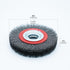 6inch 8inch 2pcs Bench Wire Wheel Brush Set with 0.012" Crimped Steel Wire and 5 Spacer Arbors for Bench Grinder (6inch 2pcs)