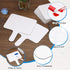 PATIKIL 48 Pieces 10x8 Inch Dry Erase Answer Paddles, Handheld Double Sided Whiteboard for Office Classroom Games