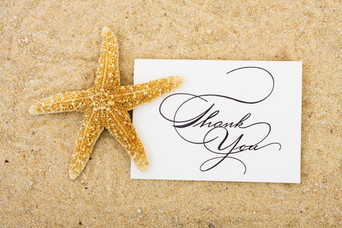 (36 24 WM80208 Wallmonkeys Thank You Card Wall Mural Peel and Stick Graphic in W x in H)