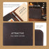 Leather Journal Cover for Field Notes, Cahier Notebook Cover, Wallet Case, 3.5 x 5.5 in., Handmade