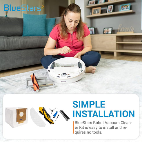 BlueStars Replacement Accessories Kit for ECOVACS DEEBOT OZMO T8, T8 AIVI, N8 Pro Robot Vacuum