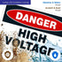 High Voltage Sign, Danger 10x7 Inches, Rust Free .040 Aluminum, Fade Resistant, Made in the USA