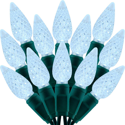 SWEET SHINE 140 Cool White Strawberry One-Piece LED Christmas Lights, Pack of 2 Strands