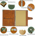 SEEHAN A5 Binder Blank Journal Leather Notebook, 200 Pages, Refillable A5 Journals for Writing and Drawing