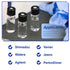 HPLC LC 8-425 Screw Thread Vial Caps, 8 mm, PTFE/Silicone Septa, Black, 100 pcs/pk Polypropylene