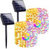 Warm White and Multicolor Color Changing Solar String Lights for Outside, 2