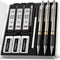 Four Candies Metal Mechanical Pencil Set - 3PCS 0.5, 0.7, 0.9 mm Art Pencils with 360PCS HB Lead Refills & Case