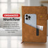 Promot PU Leather Notebook with Pen - A5 Lined Daily Journals for Writing, 200 Pages, Brown