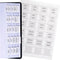 DiverseBee Laminated Planner, 24 Peel and Stick Tabs (12 Monthly, 4 Blank), Sand Color Dividers