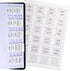 DiverseBee Laminated Planner, 24 Peel and Stick Tabs (12 Monthly, 4 Blank), Sand Color Dividers