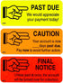 ChromaLabel 1 x 2.25 Inch Accounts Receivable Labels, 250 Labels per Dispenser Box